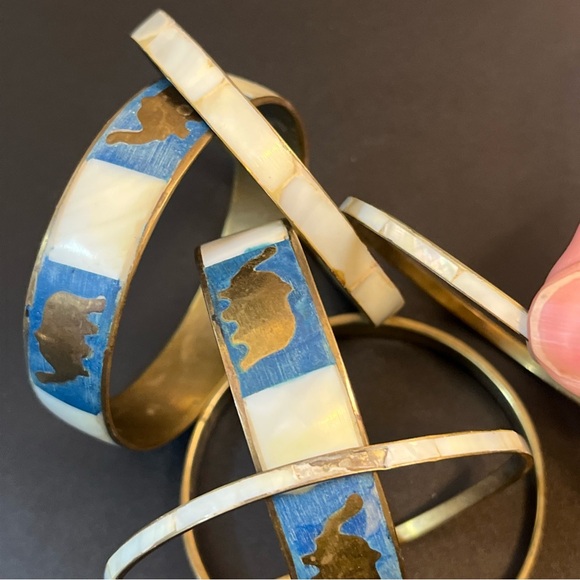 Elephant Design Bangle Set - Picture 8 of 9